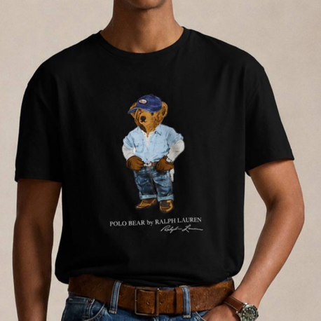 Polo Ralph. Bear T-Shirt Siyah