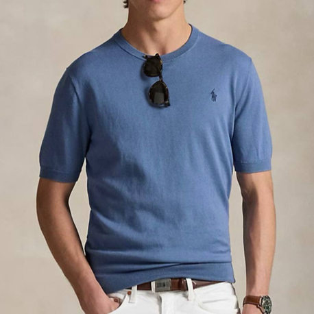 Polo Ralph. Classic %100 Pamuk Triko Mavi