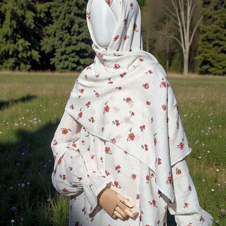 Çiçekli Namaz Elbisesi