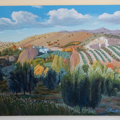 Original, acrylic painting on canvas signed by Rıza Karataş