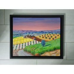 Original, acrylic painting on canvas signed by Rıza Karataş