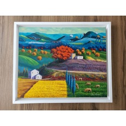 Original, acrylic painting on canvas signed by Rıza Karataş