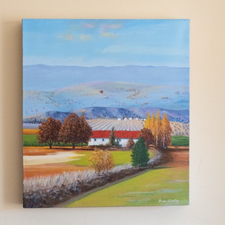 Original, acrylic painting on canvas signed by Rıza Karataş