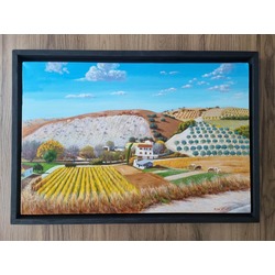 Original, acrylic painting on canvas signed by Rıza Karataş