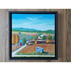 Original, acrylic painting on canvas signed by Rıza Karataş