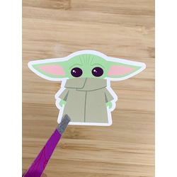 Baby Yoda Tekli Sticker