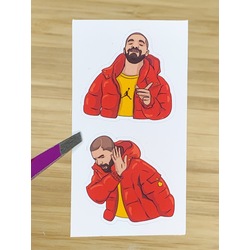 Drake Meme İkili Sticker
