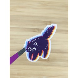 Glitch Kedi Tekli Sticker