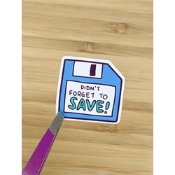 Kaydetmeyi Unutma Tekli Sticker