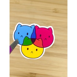CMYK - Kedi Tekli Sticker