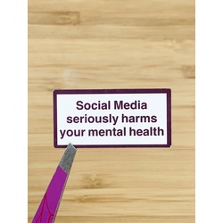 Sosyal Medya Uyarısı Tekli Sticker