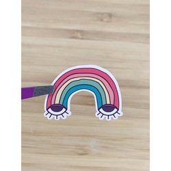 Değişik Bir Gökkuşağı Tekli Sticker