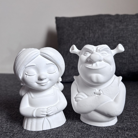 Shrek & Fiona Saksı