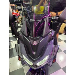 Nmax 125/155 2021-2024 Katlanır Ayna Spoiler Ve Siperlik Cam Seti 46cm ve 38cm Şeffaf renk