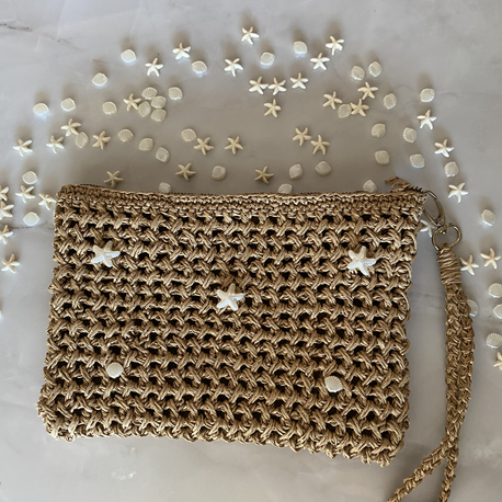 Hasır Clutch Çanta