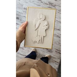 24x30 Alçı portre