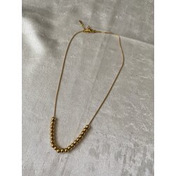 Çelik Gold boncuk kolye 