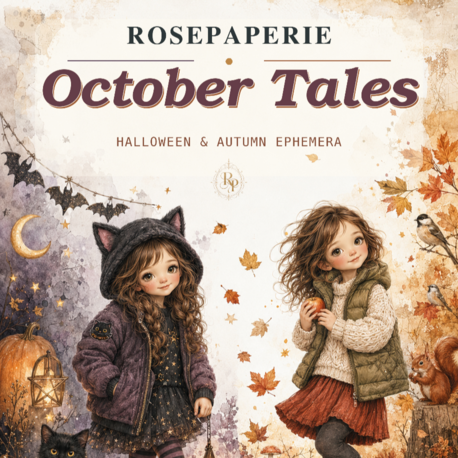 October Tales (Halloween and Autumn) - Ephemera Book