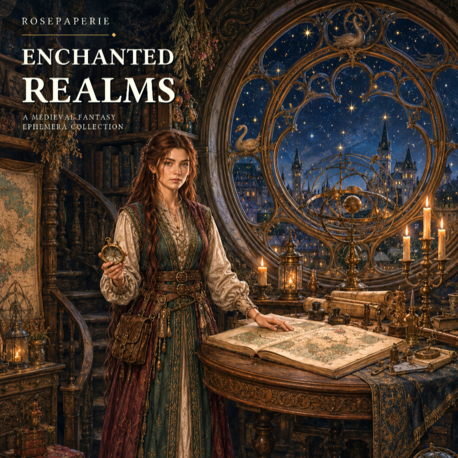 Enchanted Realms -Ephemera Book