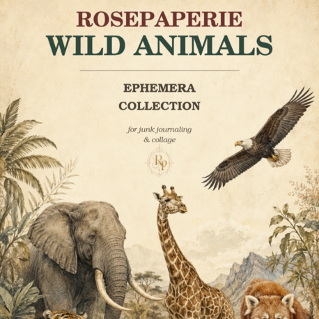 Wild Animals  - Ephemera Book