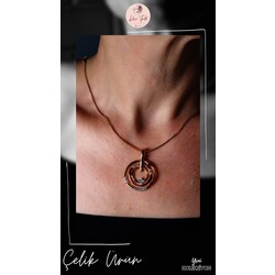 ÇELİK ÜRÜN - BEYAZ ZİRKON TAŞLI KOLYE