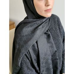 VS Desen Siyah Jakar Şal