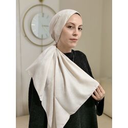 VS Desen Krem Jakar Şal