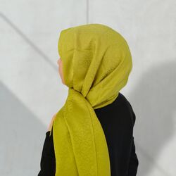 Yağ Yeşili Jakar Şal