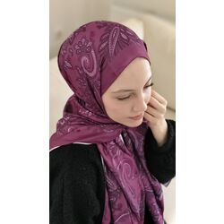 Etnik Desenli İpeksi Vual Şal