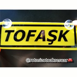TOFAŞK Hazır Yazılı Vantuzlu 