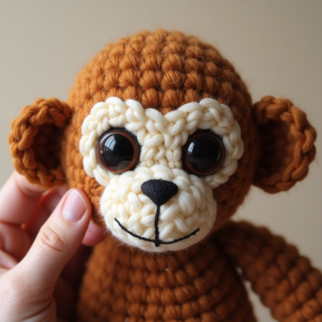 Sevimli Amigurumi Maymun Örgü Deseni PDF – Yeni Başlayanlar İçin Kolay