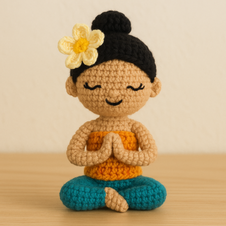 Yoga Yapan Bali Kadını Amigurumi PDF Yapım Rehberi