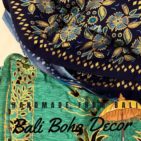 2’li Bali Sarong Seti – El Yapımı Batik Pareo, Boho Plaj Şalı