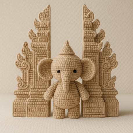 Tika Bali Fil Amigurumi Yapım Rehberi – 3 Dilli PDF (Türkçe, İngilizce, Almanca)