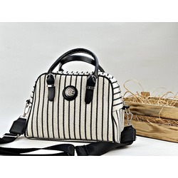 KADIN HASIR ZEBRA DESEN GÜNLÜK ÇANTA