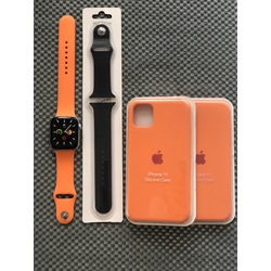 ✨turuncu duz apple watch silikon kordon 42-44mm