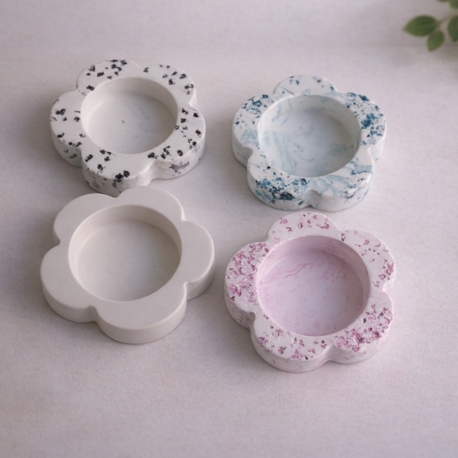 Papatya Tealight Mumluk - 4 'lü