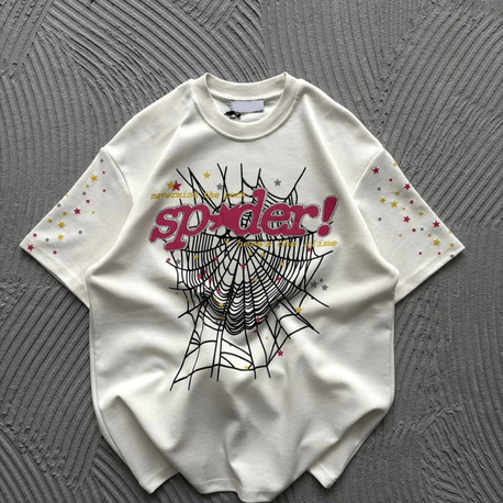 Spider Özel Seri Premium Oversize T-Shirt Ekru 8500