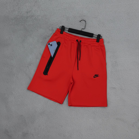 Nike Tech Fleece Şort Kırmızı 8502