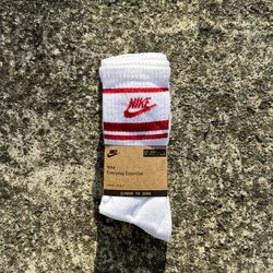 Nike Crew Çorap 3’lü Paket Beyaz-Kırmızı 8310