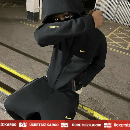 Nike NOCTA Tech Fleece Hoodie Siyah 8386 +1