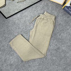 V. Müslin Keten Pantolon Haki 8327
