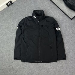 YENİ SEZON HH Polarlı Gizli Kapüşonlu Crew Mont Siyah 8361