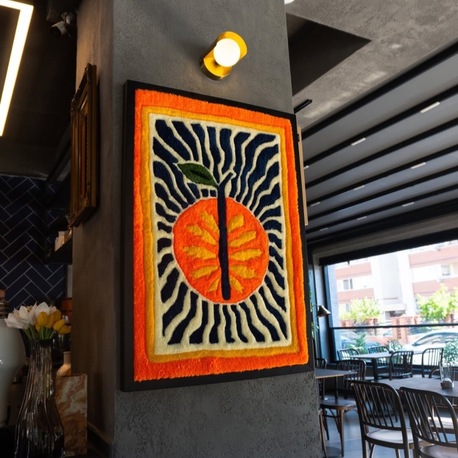 Tufted Rug - Trust the Tangerine Peel