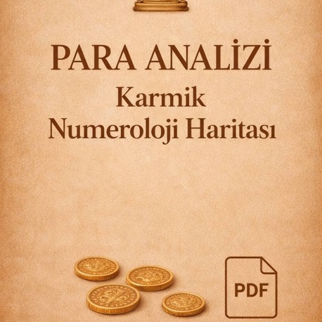 3.PARA ANALİZİ.Karmik Numeroloji Haritası