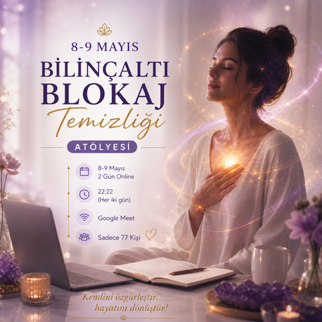 Bilinçaltı Blokaj Temizliği Atölyesi | 8-9 Mayıs | 2 Gün Online