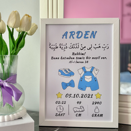 Kişiye Özel İslami Erkek Doğum Hobi Kiti