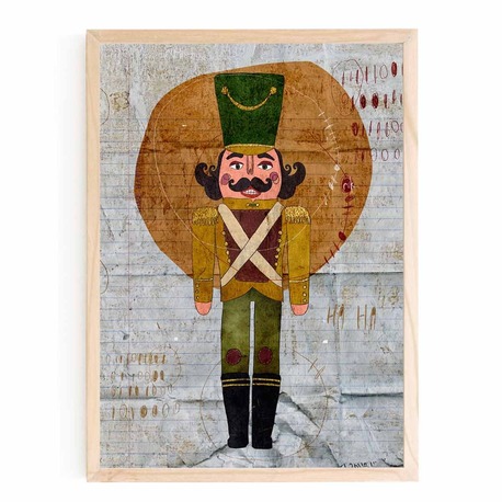 Kurşun Asker Fine Art Dijital Baskı İllüstrasyon 