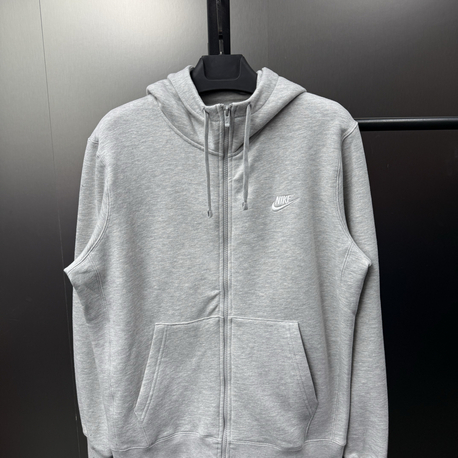 Nike Sportswear Club Fleece Hırka Gri NK-400