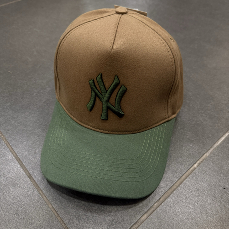 NY LOGO ŞAPKA KAHVE/YEŞİL